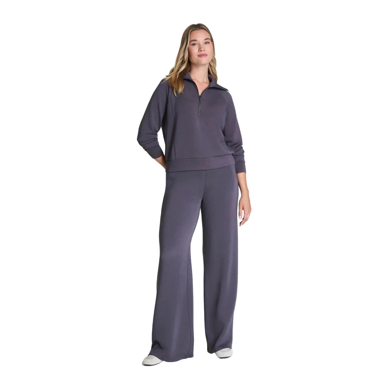 SPANX 02. WOMENS APPAREL - WOMENS PANTS - WOMENS PANTS LOUNGE Women's AirEssentials Wide Leg Pant STORM