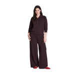 SPANX 02. WOMENS APPAREL - WOMENS HOODIES|SWEATERS - WOMENS PO Q ZIP Women's AirEssentials Half Zip TRUFFLE BROWN