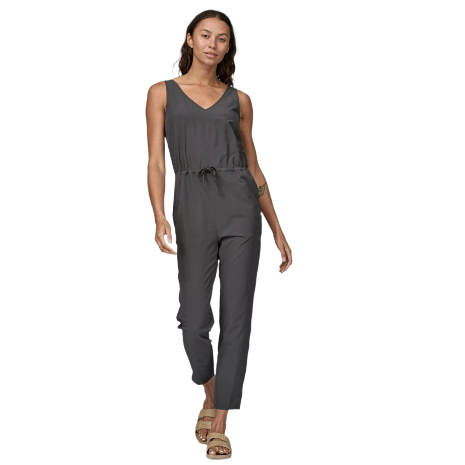 Patagonia 02. WOMENS APPAREL - WOMENS DRESS|SKIRT - WOMENS JUMPERS Women's Fleetwith Jumpsuit INBK INK BLACK