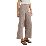 Women's London Check Wide Leg Pants