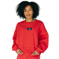 Women's The Becca Boxy Crewneck Go Dogs Woven Longsleeve