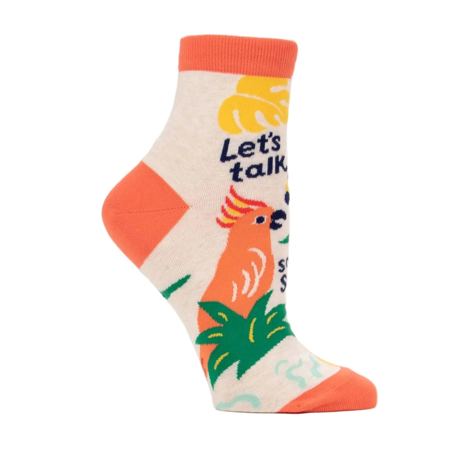 Blue Q 06. SOCKS - WOMENS SOCKS - WOMENS SOCKS GIFT Women's Talk Some Shit Ankle Sock