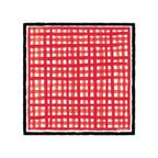 Tailgate Check Scarf in Red & Black
