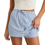 Rhythm 02. WOMENS APPAREL - WOMENS DRESS|SKIRT - WOMENS SKIRT CASUAL Women's Lola Check Skort BLUE