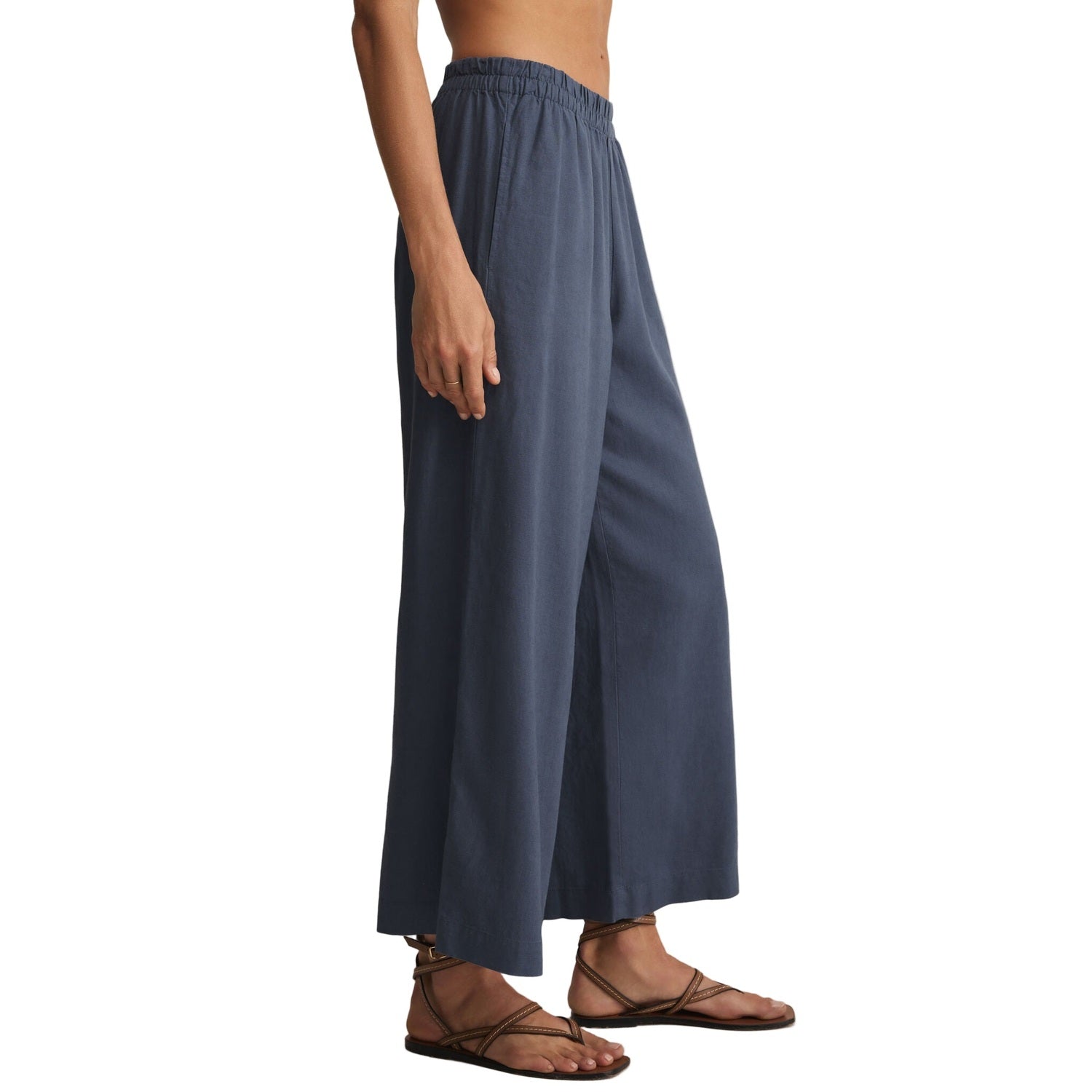 Z Supply 02. WOMENS APPAREL - WOMENS PANTS - WOMENS PANTS CASUAL Women's Scout Linen Pant VIN VINTAGE INDIGO