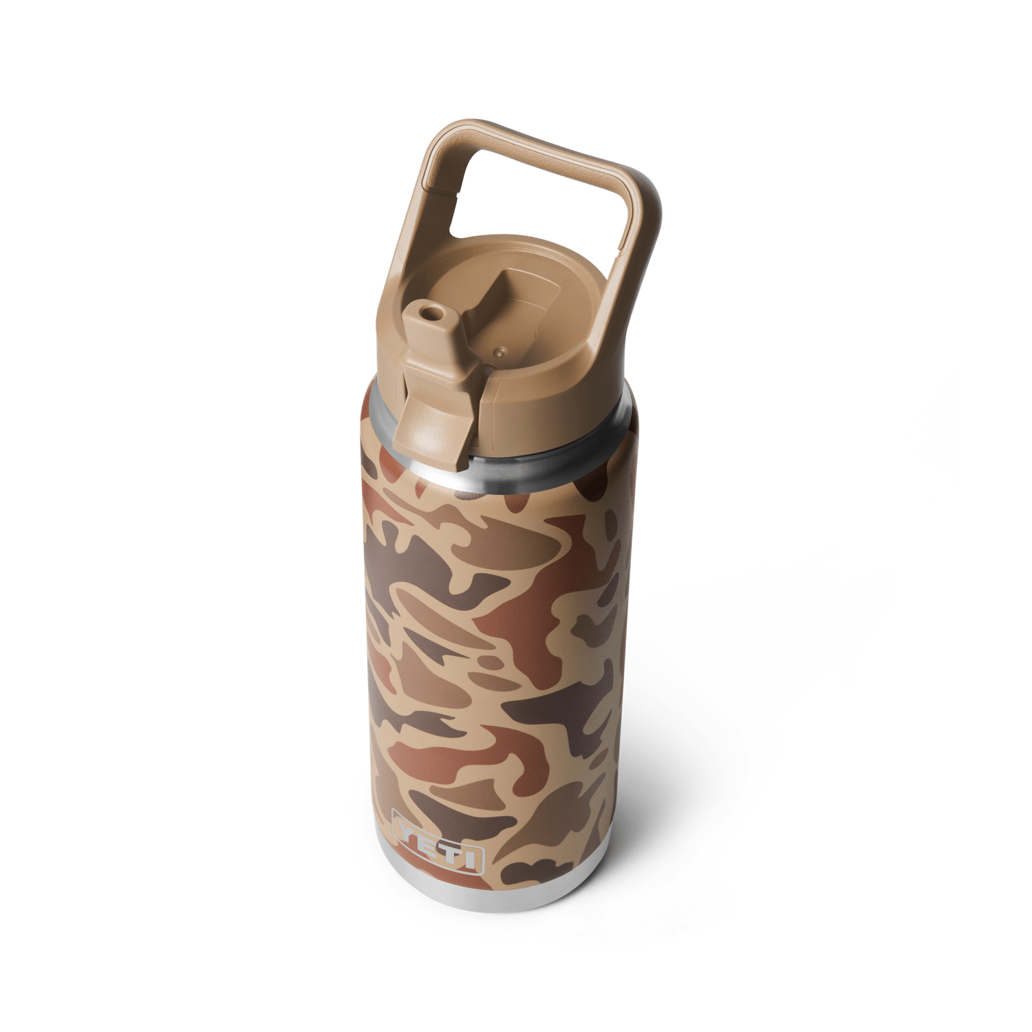YETI 08. DRINKWARE - WATER BOTTLES - WATER BOTTLES Rambler 26 oz with Color-Matched Straw Cap WETLANDS CAMO