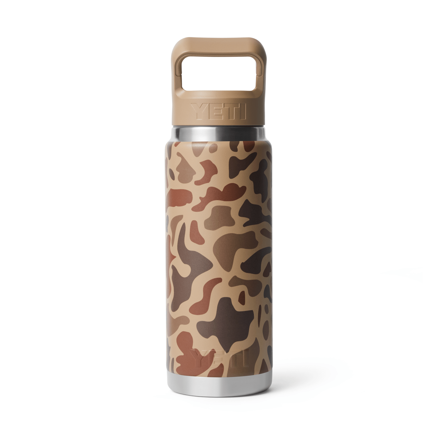 YETI 08. DRINKWARE - WATER BOTTLES - WATER BOTTLES Rambler 26 oz with Color-Matched Straw Cap WETLANDS CAMO
