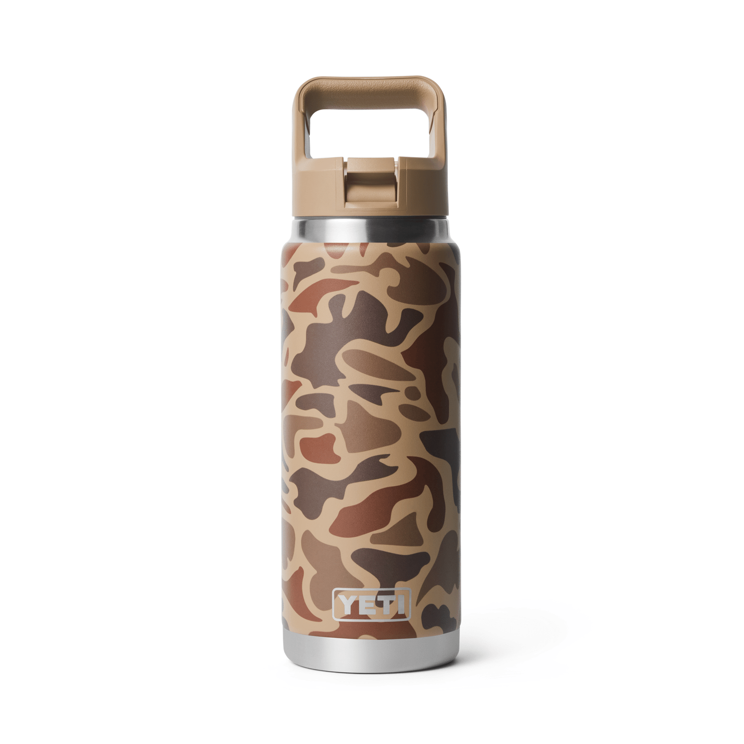 YETI 08. DRINKWARE - WATER BOTTLES - WATER BOTTLES Rambler 26 oz with Color-Matched Straw Cap WETLANDS CAMO