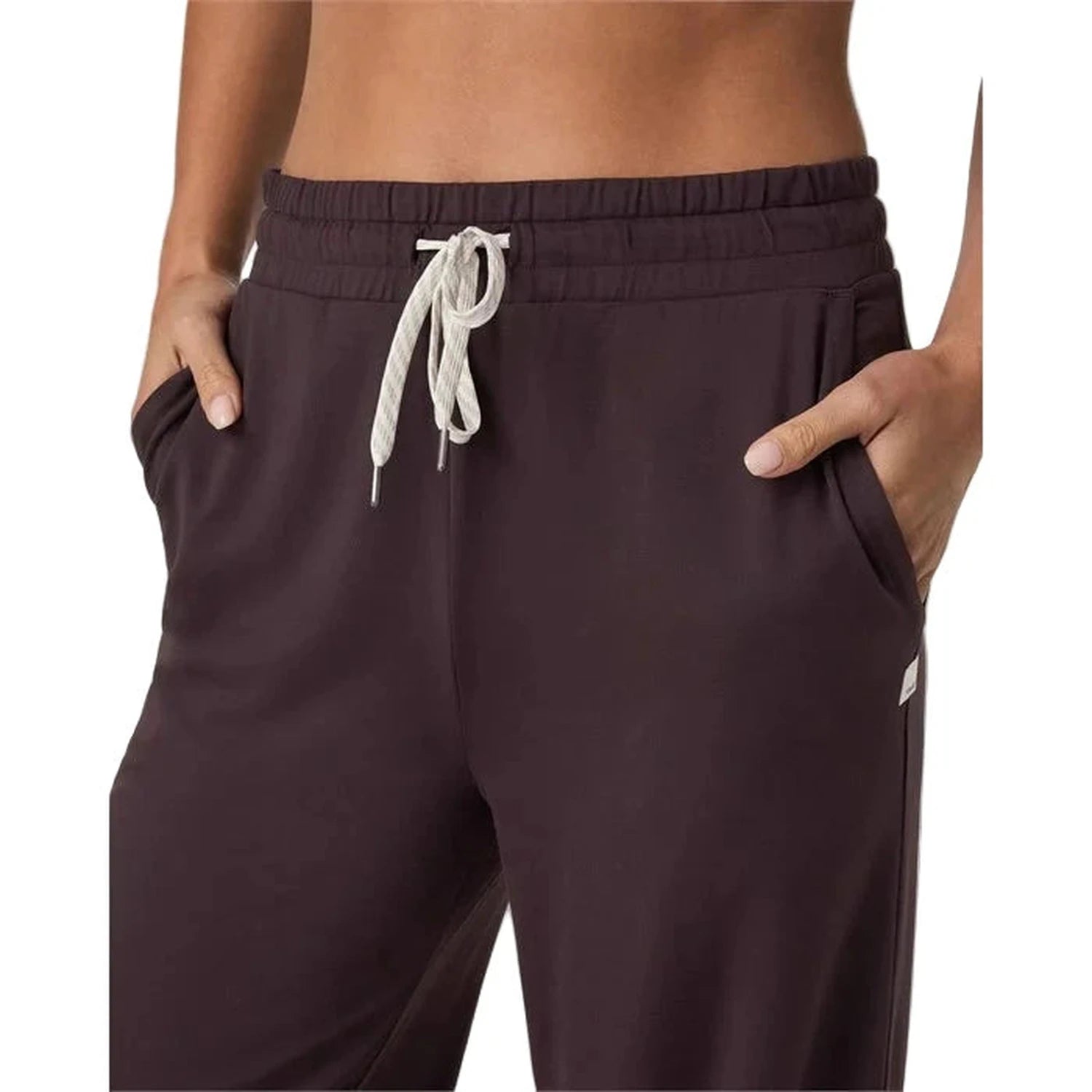 Vuori 02. WOMENS APPAREL - WOMENS PANTS - WOMENS PANTS CASUAL Women's Halo Essential Wideleg Pant RSN RAISIN