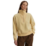 Varley 02. WOMENS APPAREL - WOMENS HOODIES|SWEATERS - WOMENS PO Q ZIP Women's Jaylin Half-Zip Fleece REED YELLOW