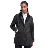 Barbour 02. WOMENS APPAREL - WOMENS JACKETS - WOMENS JACKETS CASUAL Women's Classic Beadnell Wax Jacket OL71 OLIVE
