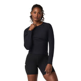 Vuori 02. WOMENS APPAREL - WOMENS LS SHIRTS - WOMENS LS CASUAL Women's Long Sleeve Pose Crew BLK BLACK