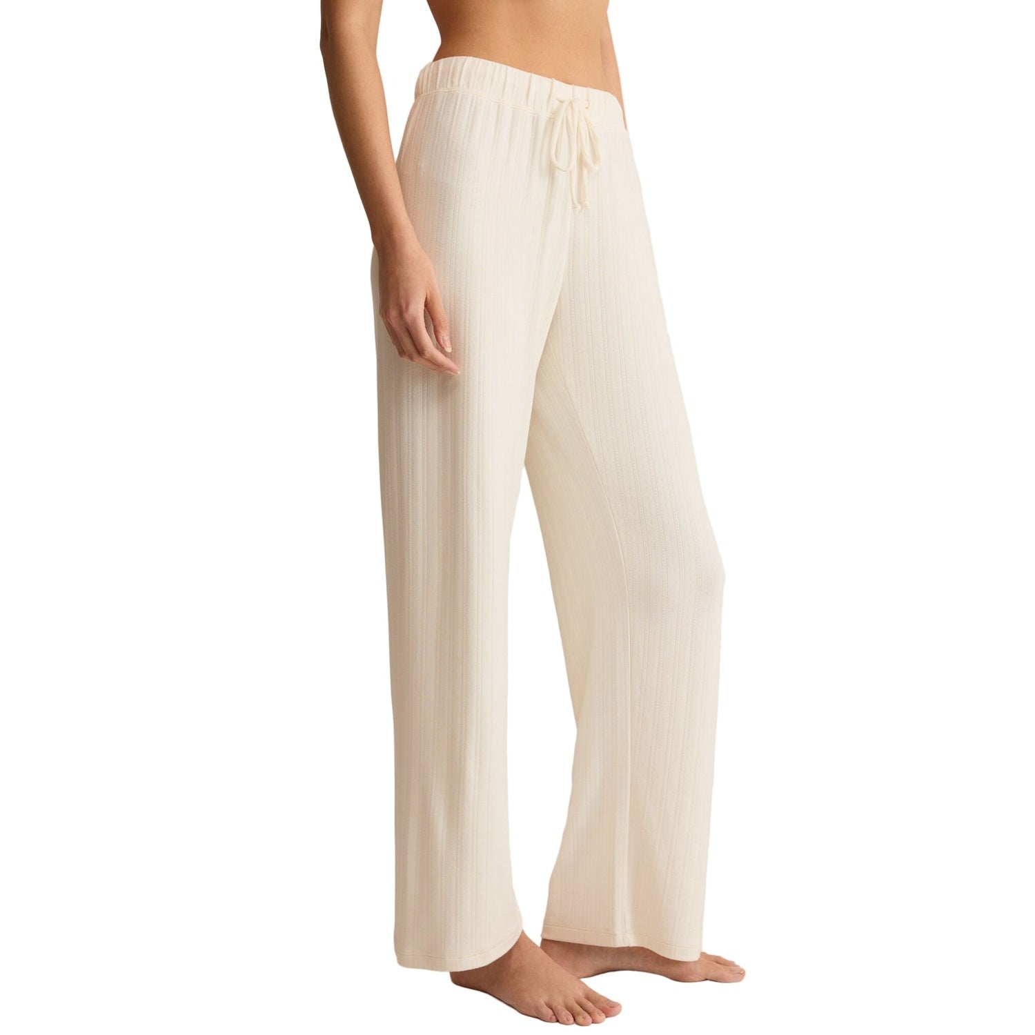 Z Supply 02. WOMENS APPAREL - WOMENS PANTS - WOMENS PANTS LOUNGE Women's Downhome Pant VAC VANILLA ICE