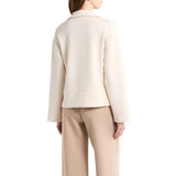 SPANX 02. WOMENS APPAREL - WOMENS LS SHIRTS - WOMENS LS CASUAL Women's AirEssentials Polo Sweatshirt OATMEAL HEATHER