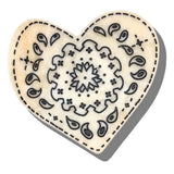 Solar Eclipse 10. GIFTS|ACCESSORIES - WOMENS ACCESSORIES - WOMENS HAIR ACCESSORIES Women's Hand-Painted Paisley Heart Claw Hair Clip BLACK|WHITE