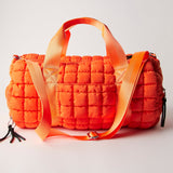 FP Movement 09. PACKS|LUGGAGE - PACK|CASUAL - WAIST|SLING|MESSENGER|PURSE Women's Quilted Duffle 8837 TANGERINE OS