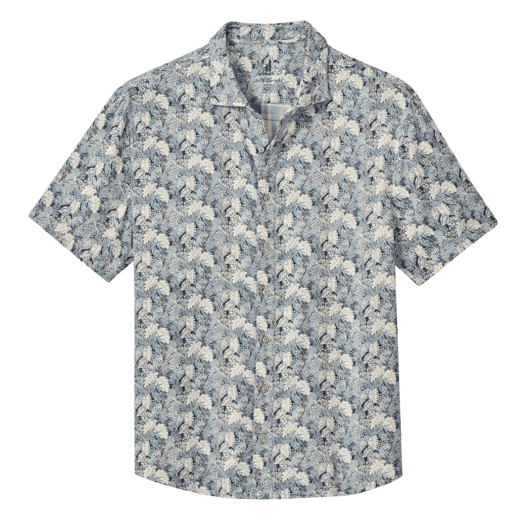Men’s ’Surf Flannel’ Short Sleeve Button Down Shirt