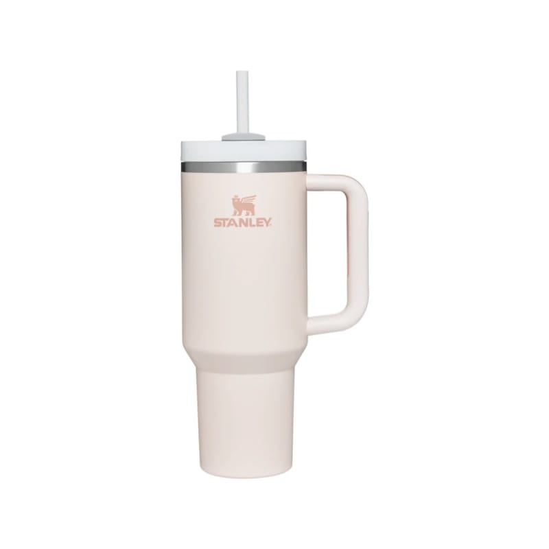 Stanley 08. DRINKWARE - WATER BOTTLES - WATER BOTTLES The Quencher H2.0 Flowstate Tumbler 40 oz ROSE QUARTZ