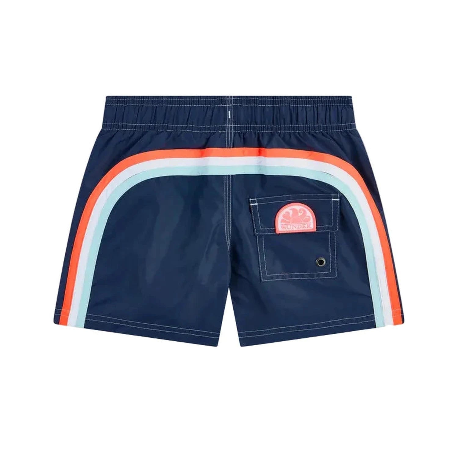 Sundek 03. KIDS|BABY - KIDS - KIDS BOTTOMS Boys' Iconic Taffeta Swim Shorts – Short Elasticated Waist NAVY