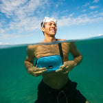 Booe 12. HARDGOODS - CAMP|HIKE|TRAVEL - STUFF SACKS|DRY BAGS Waterproof Belt Bag LAKE BLUE