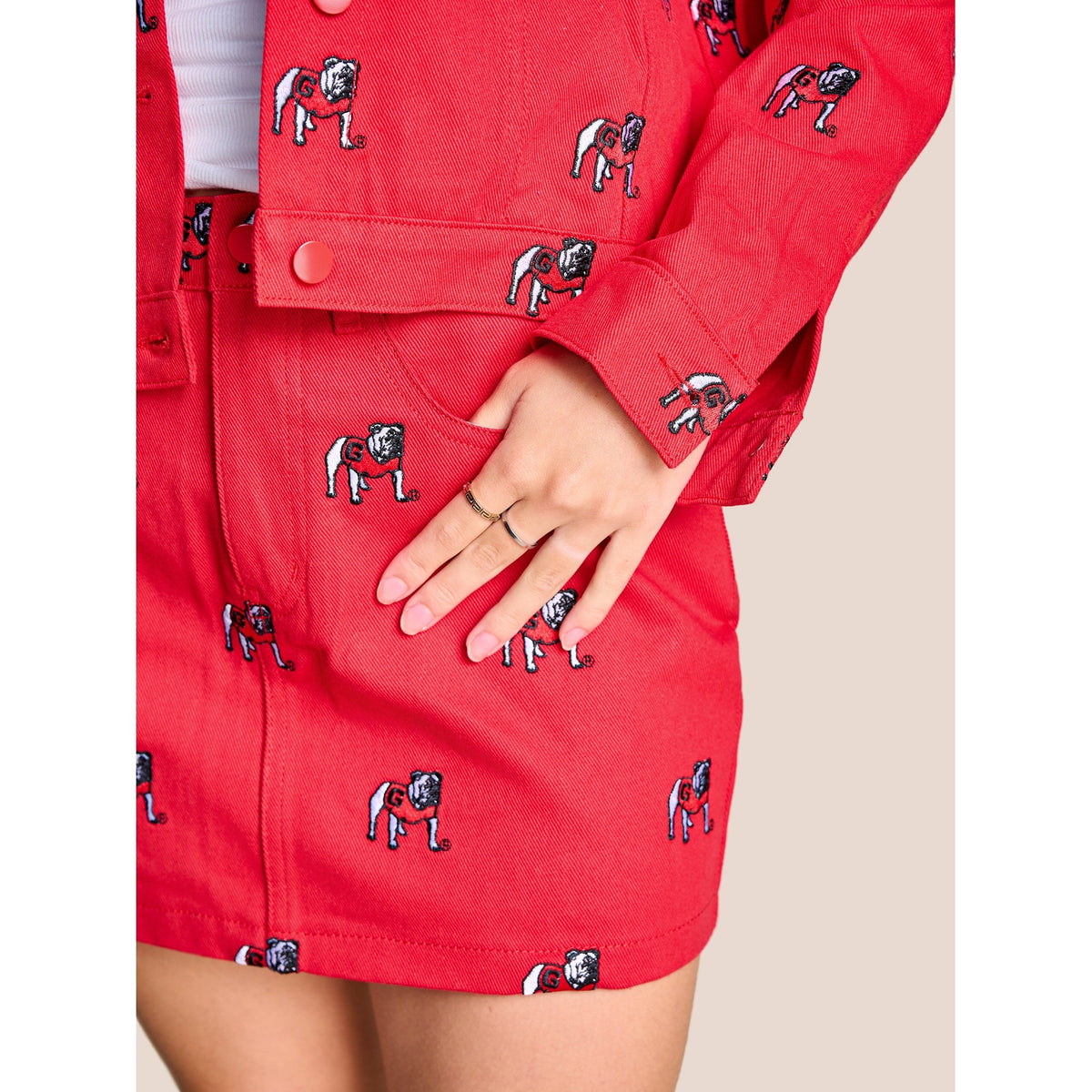 Women’s The Tailgate Twill Mini Skirt Stewart Simmons