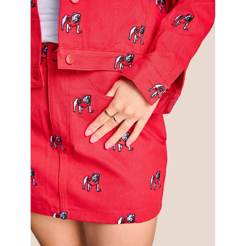 Women’s The Tailgate Twill Mini Skirt Stewart Simmons