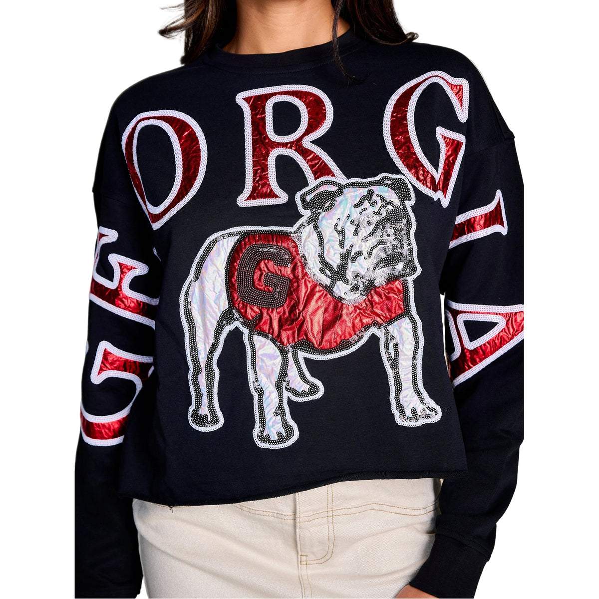 Women’s The Stadium Sequin Crewneck Stewart Simmons