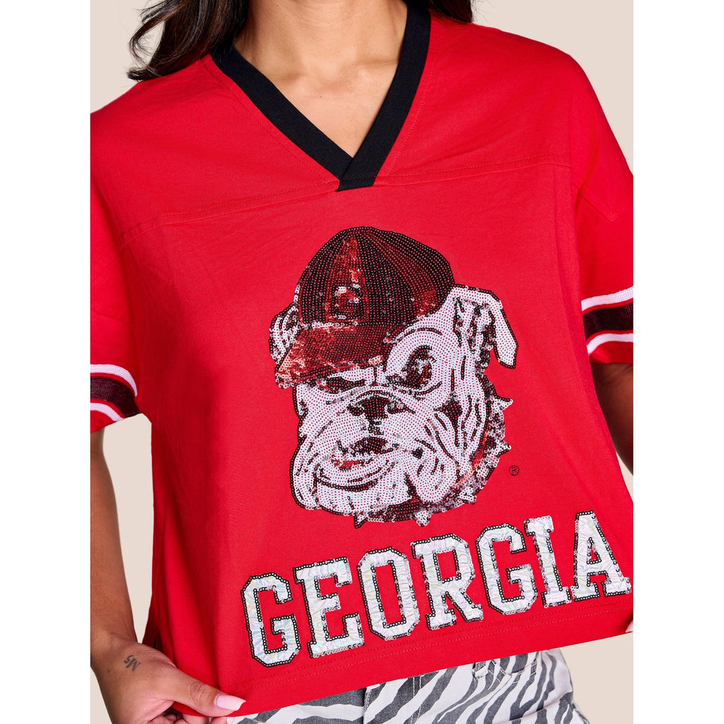 Women’s The Blitz Sequin Jersey Tee Stewart Simmons