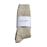 Le Bon Shoppe 06. SOCKS - WOMENS SOCKS - WOMENS SOCKS GIFT Cottage Socks OATMEAL