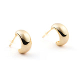Women's Vintage Hoop Post Earrings | Gold