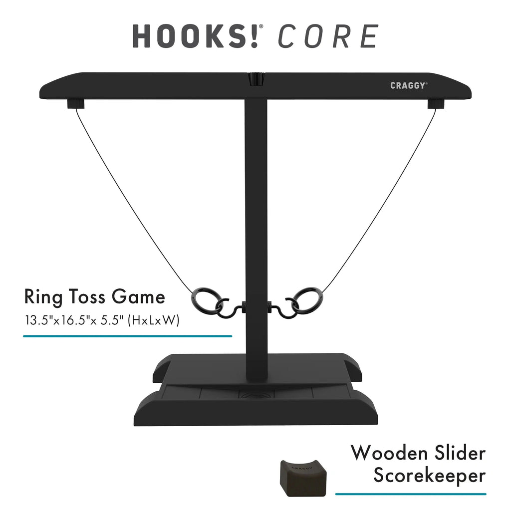 HOOKS! CORE - Ring Toss Game With Built-In Scoring Craggy