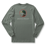 Duck Head 01. MENS APPAREL - MENS T-SHIRTS - MENS T-SHIRT SS Men's Duck Head Logo Long Sleeve T-Shirt 029 SEDONA SAGE