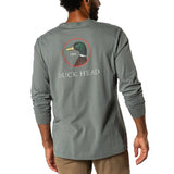 Duck Head 01. MENS APPAREL - MENS T-SHIRTS - MENS T-SHIRT SS Men's Duck Head Logo Long Sleeve T-Shirt 029 SEDONA SAGE