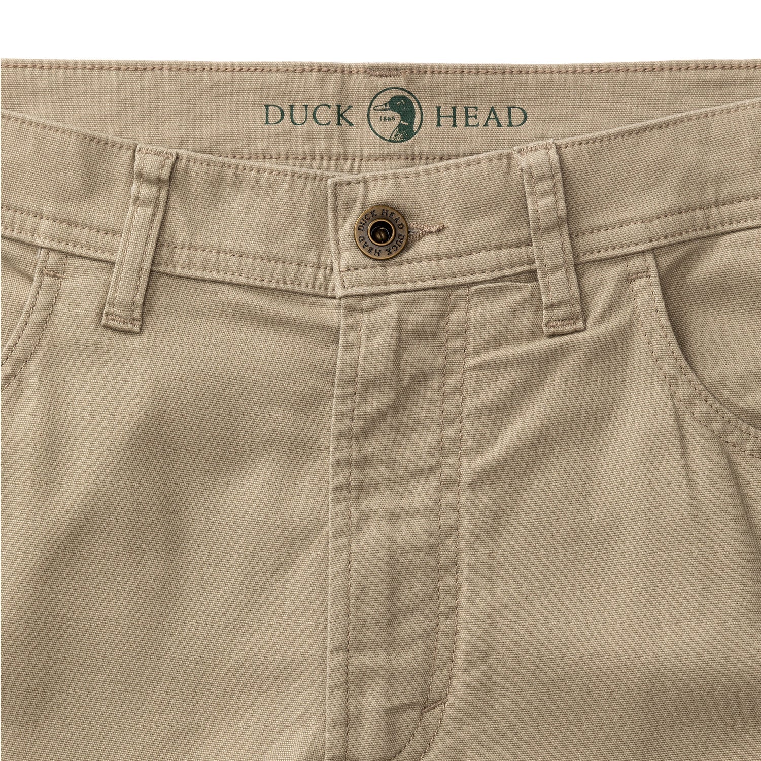 Duck Head 01. MENS APPAREL - MENS PANTS - MENS PANTS CASUAL Men's Classic Fit Pinpoint Canvas Five-Pocket Pant 034 KHAKI