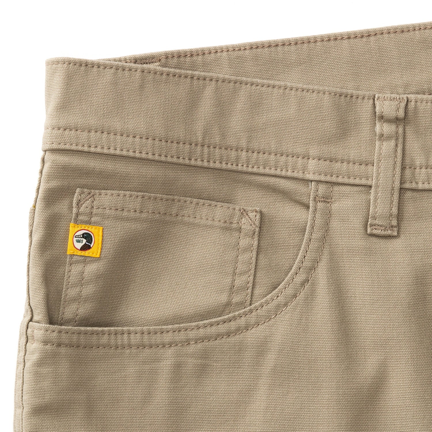 Duck Head 01. MENS APPAREL - MENS PANTS - MENS PANTS CASUAL Men's Classic Fit Pinpoint Canvas Five-Pocket Pant 034 KHAKI
