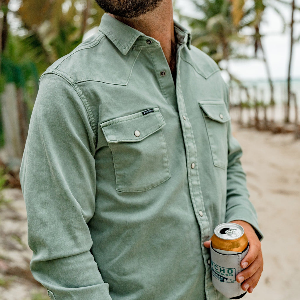 Men's Western Performance Denim Long sleeve
