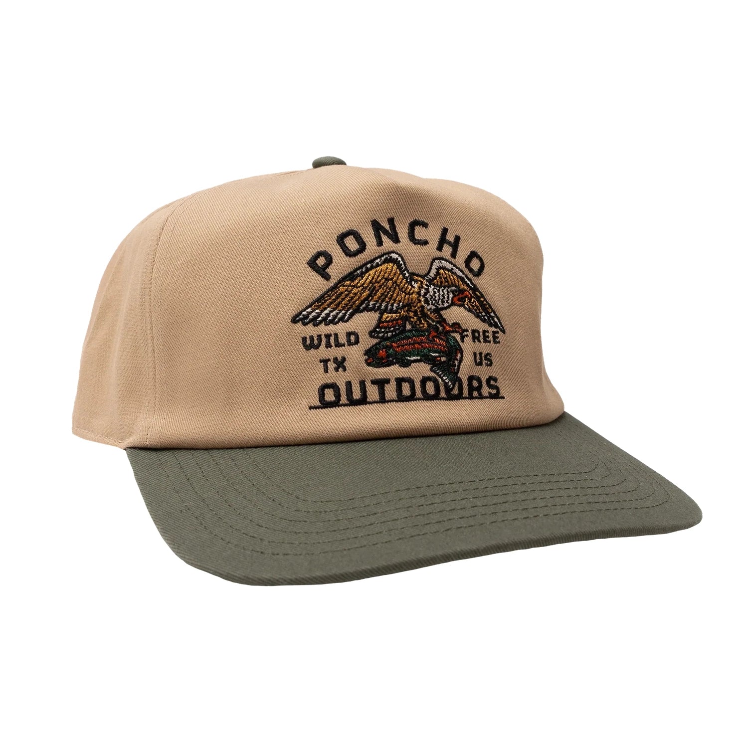 Poncho Outdoors 11. HATS - HATS BILLED - HATS BILLED Poncho Hat EAGLE AND TROUT