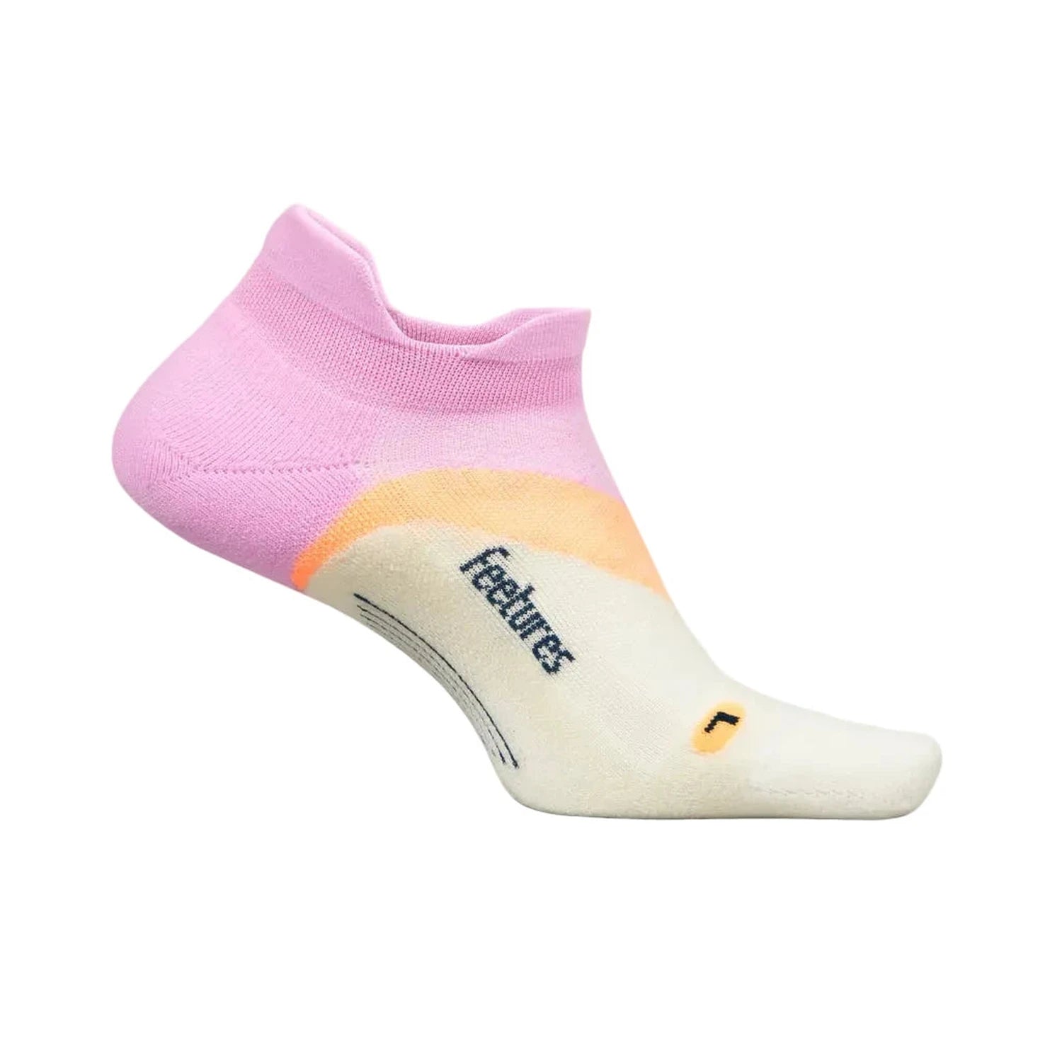Feetures 06. SOCKS - MENS SOCKS - MENS SOCKS LOW Elite Light Cushion Tab PINK CITRUS