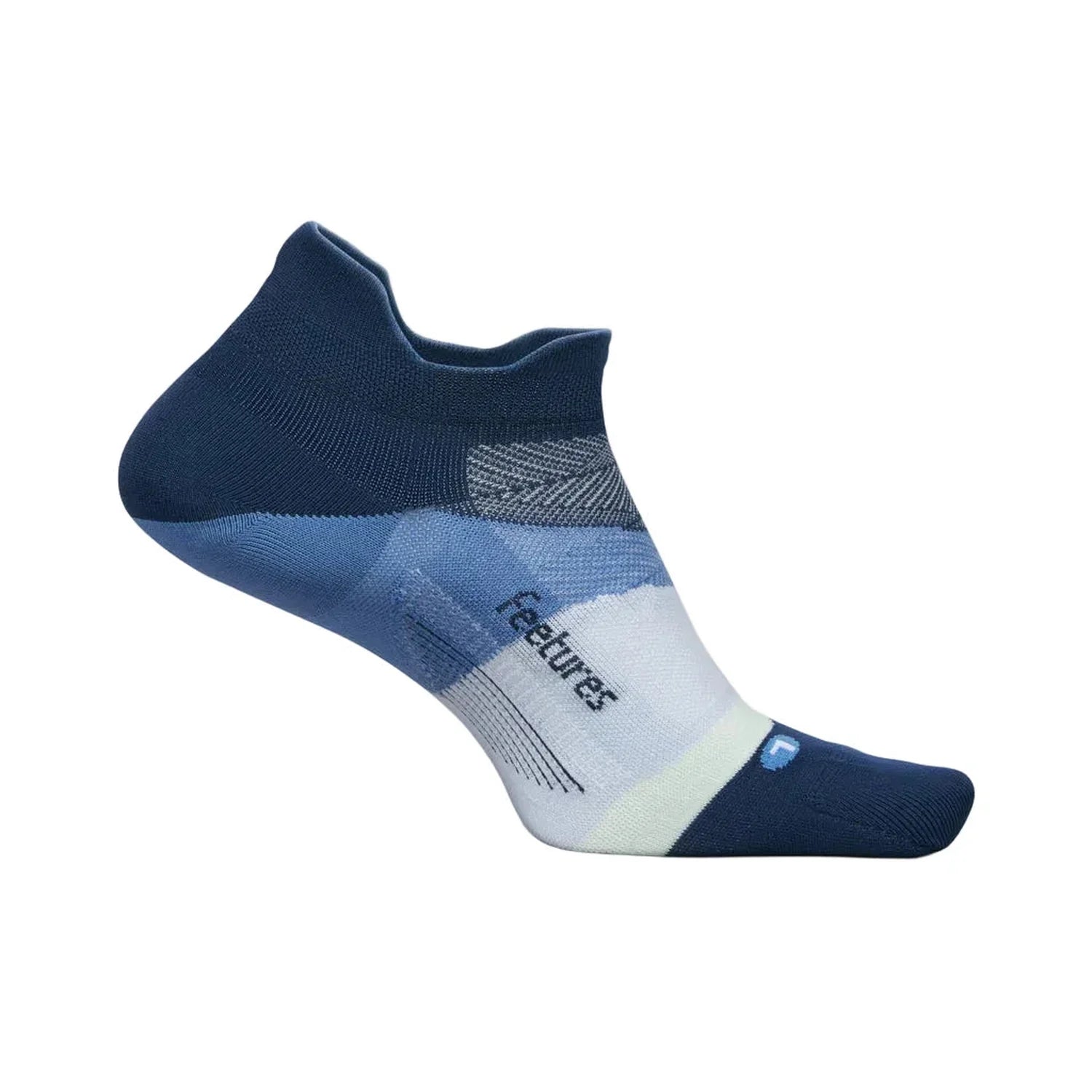 Feetures 06. SOCKS - MENS SOCKS - MENS SOCKS LOW Elite Ultra Light Tab BLUE WAVE