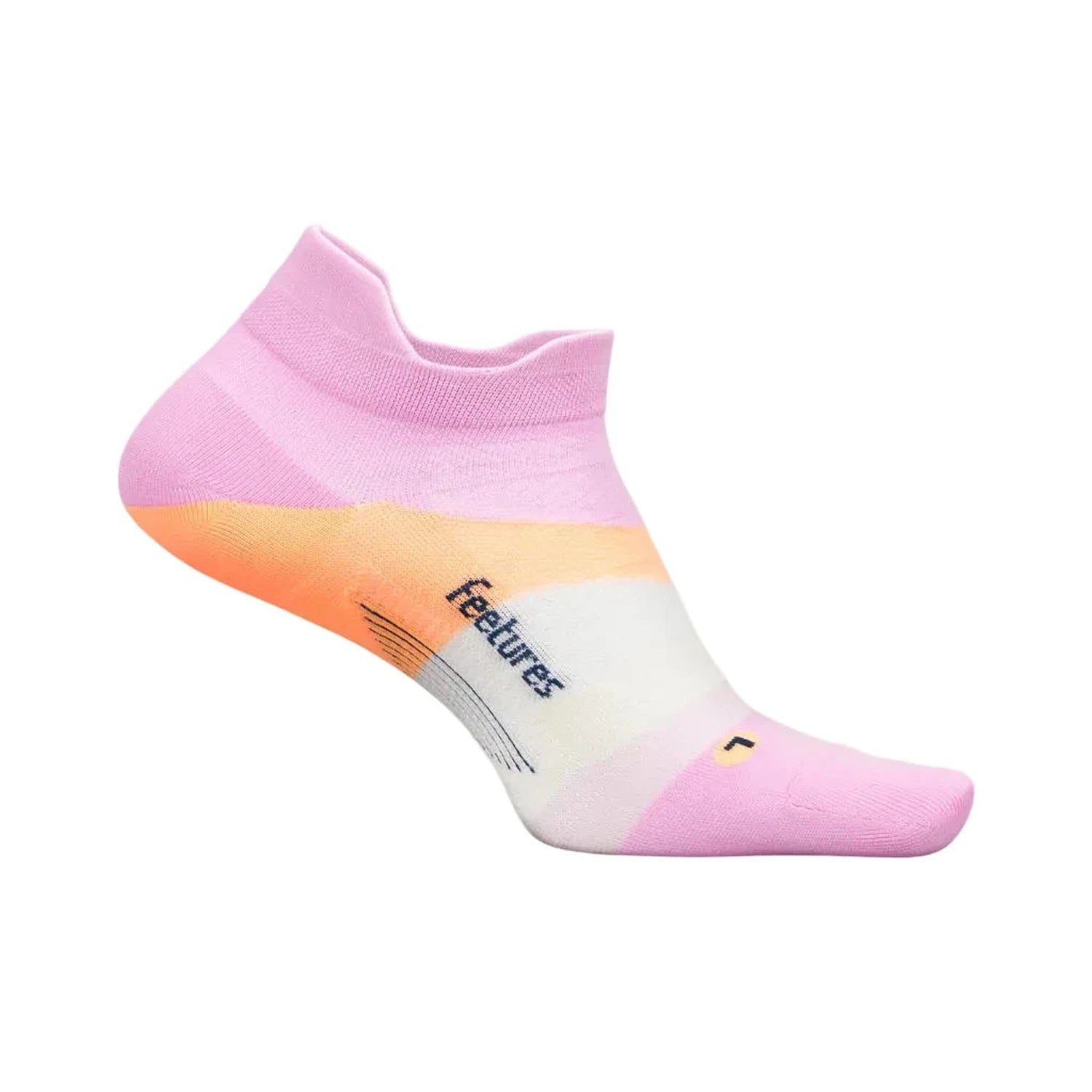 Feetures 06. SOCKS - MENS SOCKS - MENS SOCKS LOW Elite Ultra Light Tab PINK CITRUS