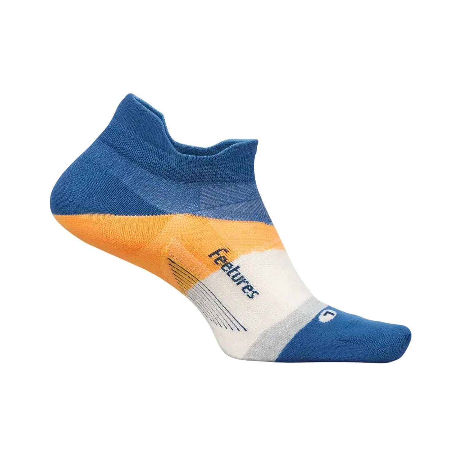 Feetures 06. SOCKS - MENS SOCKS - MENS SOCKS LOW Elite Ultra Light Tab RALLY BLUE