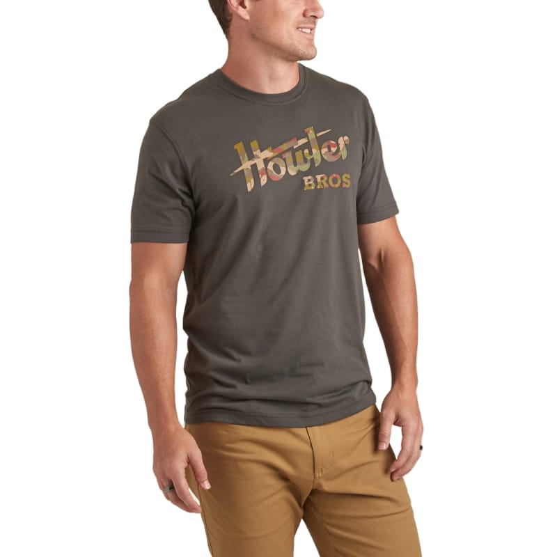 Howler Bros 25. T-SHIRTS - SS TEE Men's Select Tee JUNGLE REGIME HOWLER ELECTRIC | ANTIQUE BLACK