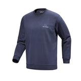 Arc'teryx 01. MENS APPAREL - MENS HOODIES|SWEATERS - MENS PO SWEATERS Men's Emblem Fleece Crew Neck Pullover BLACK SAPPHIRE