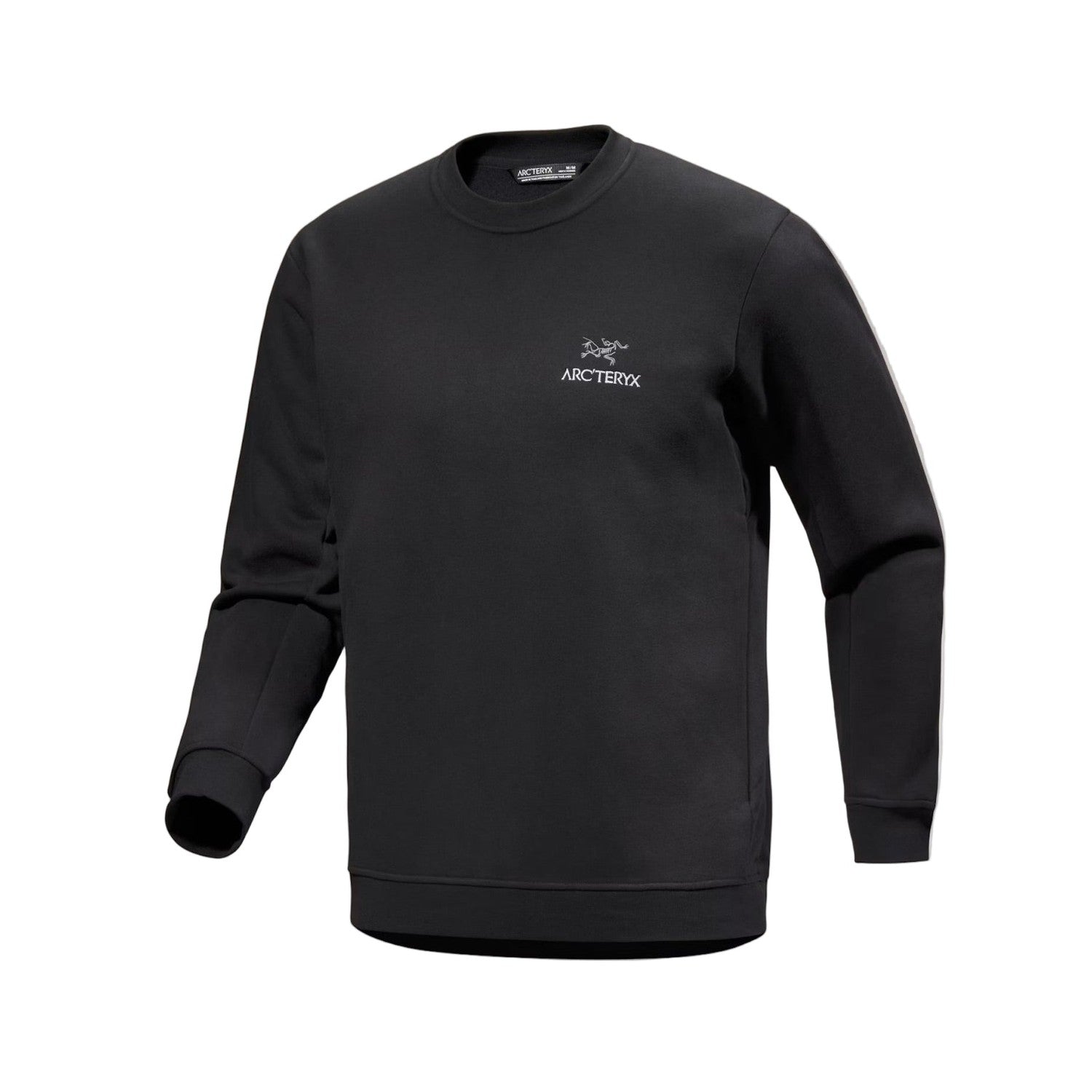 Arc'teryx 01. MENS APPAREL - MENS HOODIES|SWEATERS - MENS PO SWEATERS Men's Emblem Fleece Crew Neck Pullover BLACK