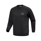 Arc'teryx 01. MENS APPAREL - MENS HOODIES|SWEATERS - MENS PO SWEATERS Men's Emblem Fleece Crew Neck Pullover BLACK