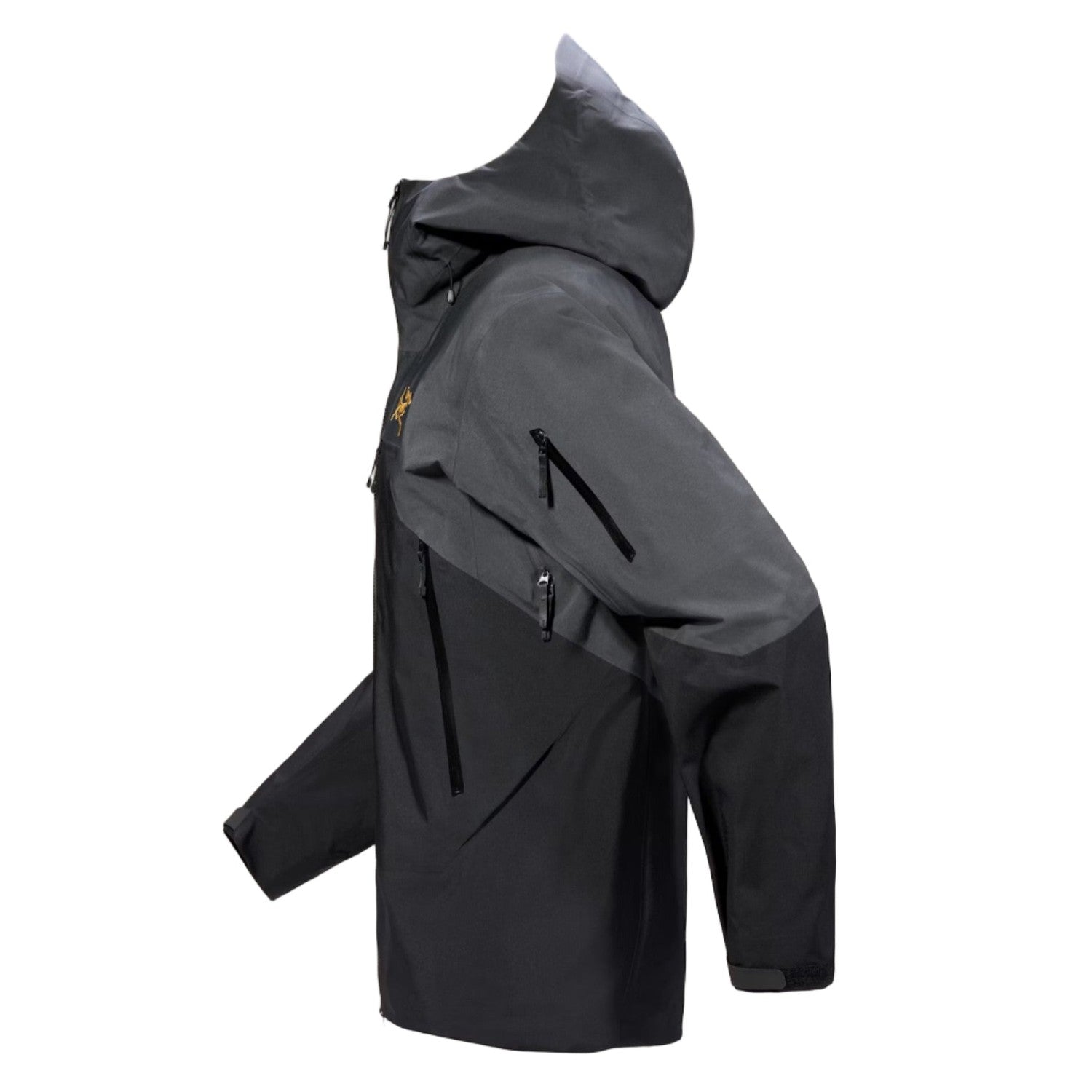 Arc'teryx 01. MENS APPAREL - MENS SKI - MENS SKI JACKETS Men's Rush Jacket GRAPHITE | BLK | YUKON
