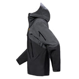 Arc'teryx 01. MENS APPAREL - MENS SKI - MENS SKI JACKETS Men's Rush Jacket GRAPHITE | BLK | YUKON