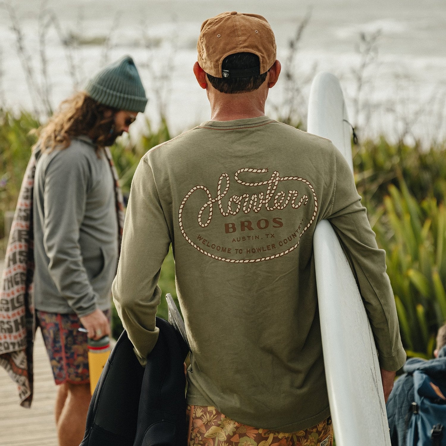 Men’s Cotton Longsleeve T-Shirt Howler Bros