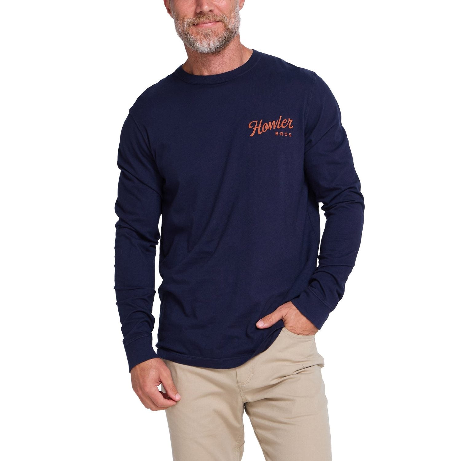 Men’s Cotton Longsleeve T-Shirt Howler Bros