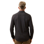 Faherty 01. MENS APPAREL - MENS LS SHIRTS - MENS LS BUTTON UP Men's Legend Sweater Shirt NDC NAVY WOODLAND CHECK
